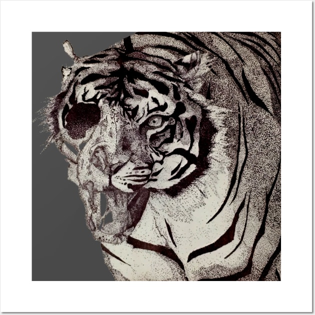 Decaying Tiger Wall Art by mtndew3301@gmail.com